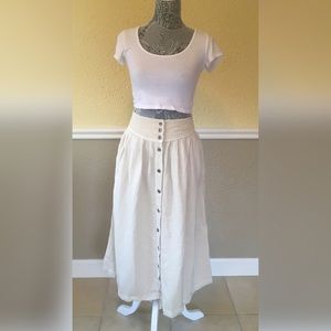 Free People Linen-blend Skirt
